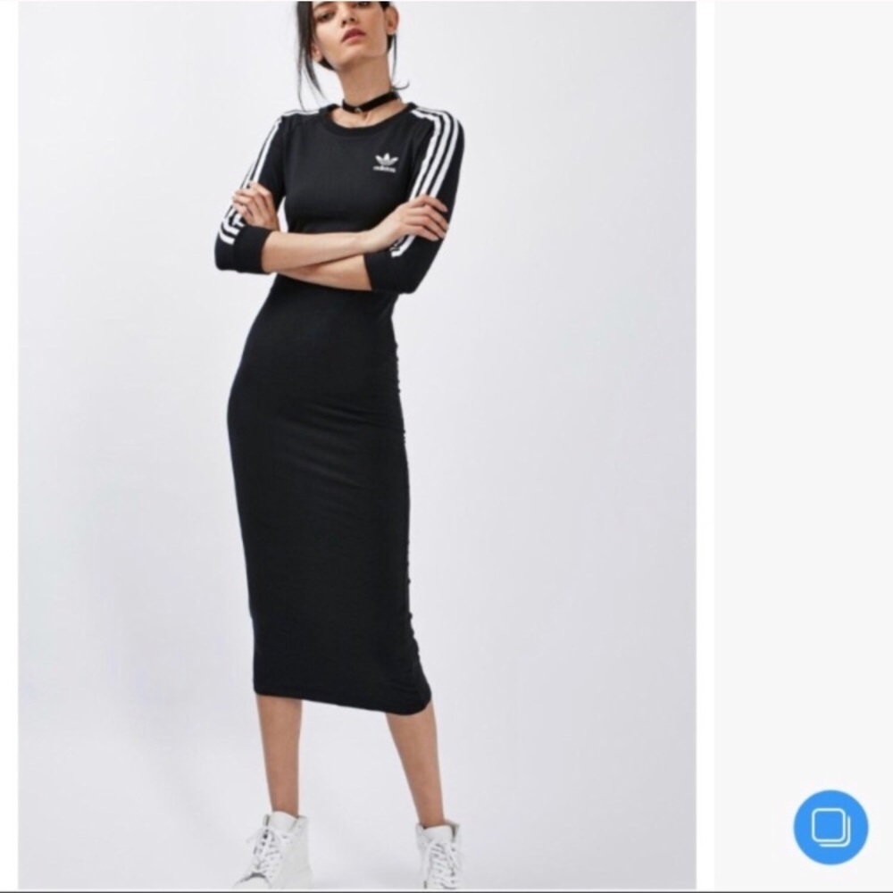 Adidas midi bodycon dress